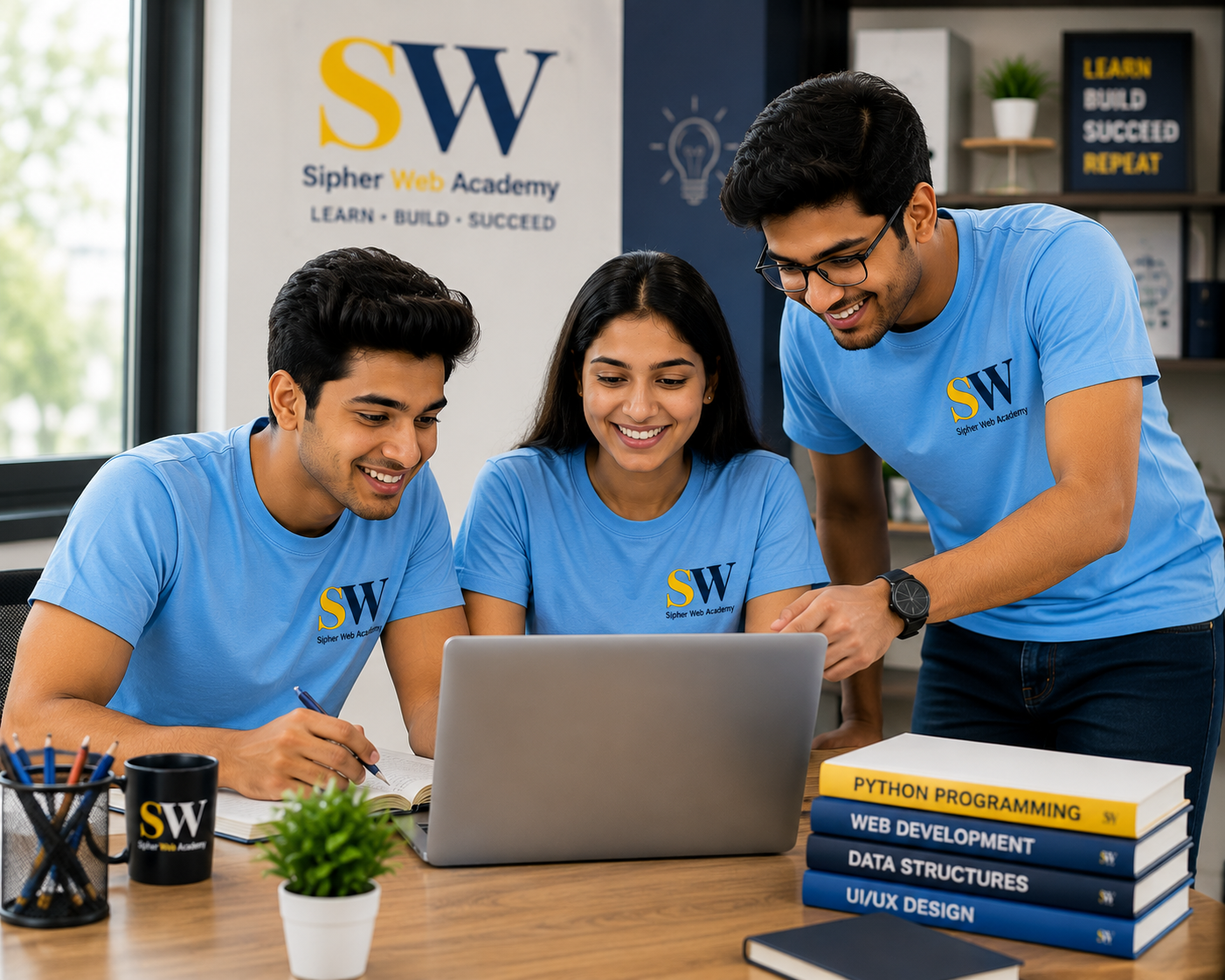 Students in a training session