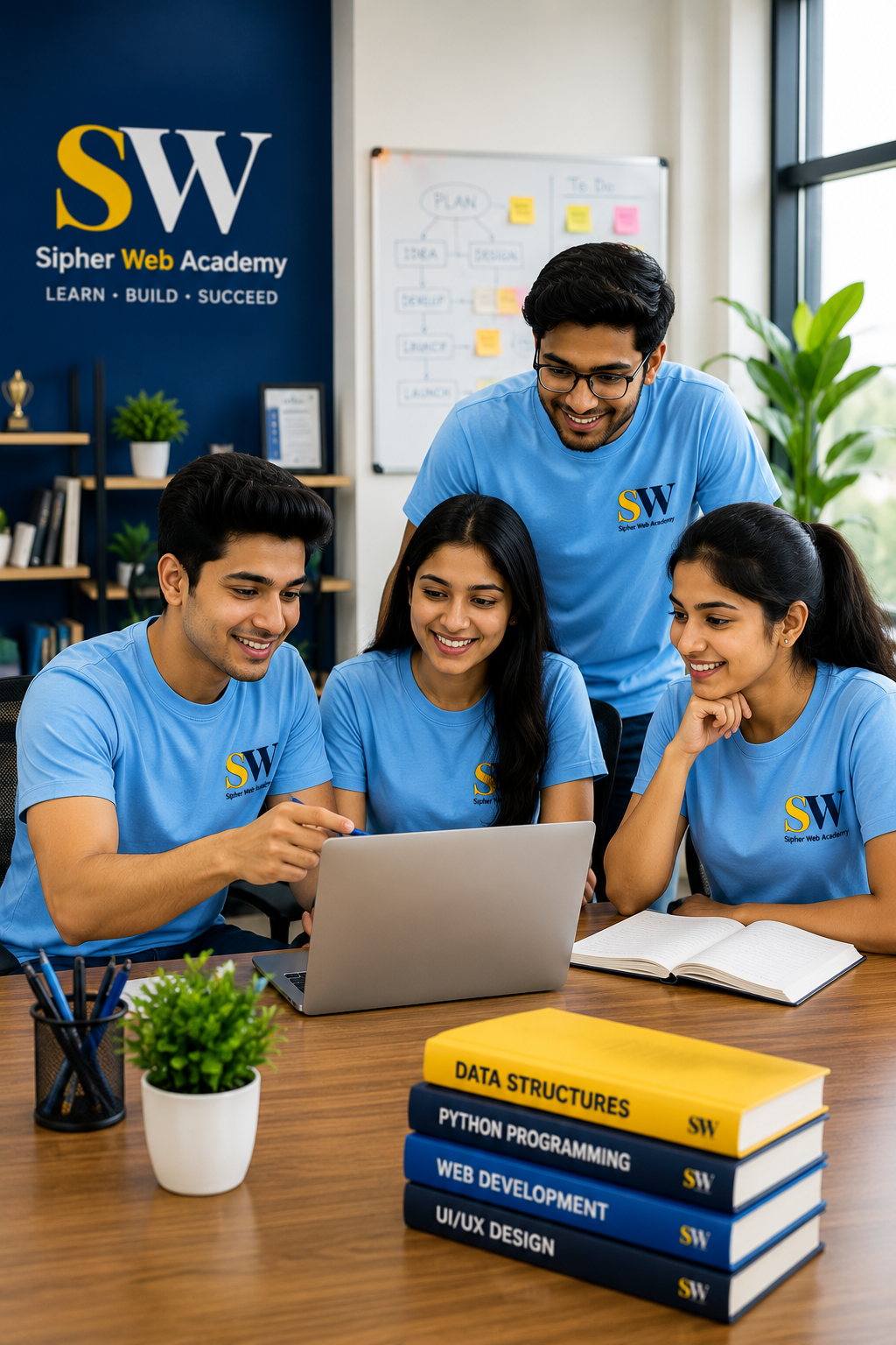 Student attending a live class